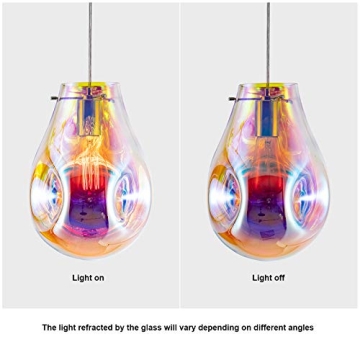 Colorful Glass Pendant Light for Modern Home Decor