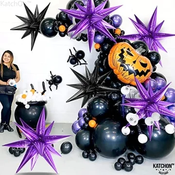 KatchOn Big Purple Star Balloons - 20 Inch Pack of 50