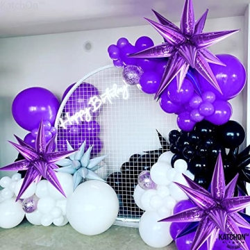 KatchOn Big Purple Star Balloons - 20 Inch Pack of 50