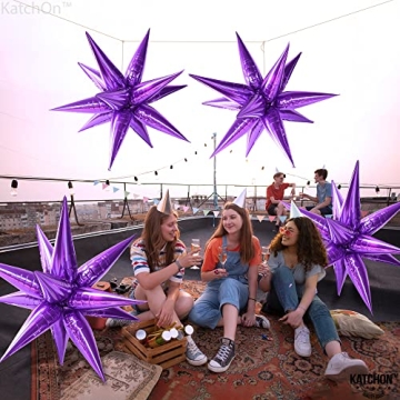 KatchOn Big Purple Star Balloons - 20 Inch Pack of 50