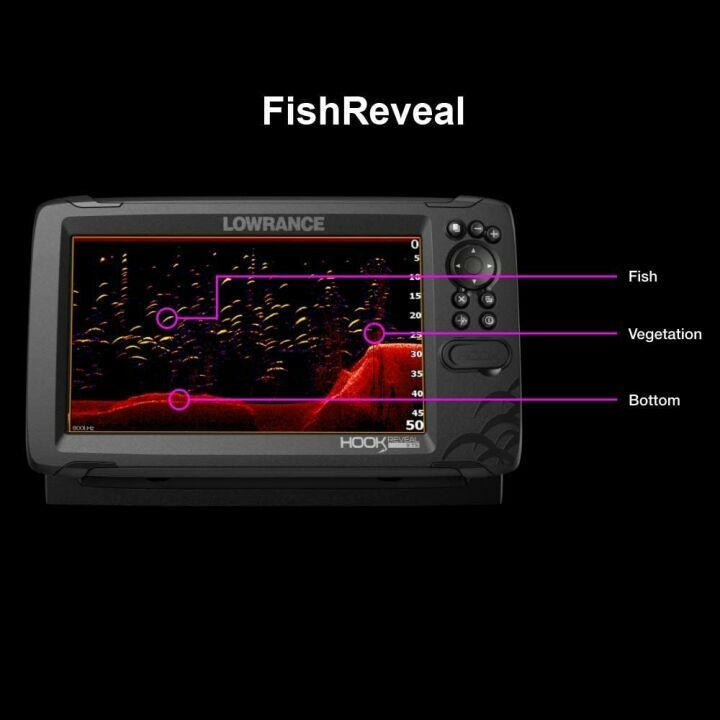 Lowrance Hook Reveal 5 Inch Fish Finder with Maps