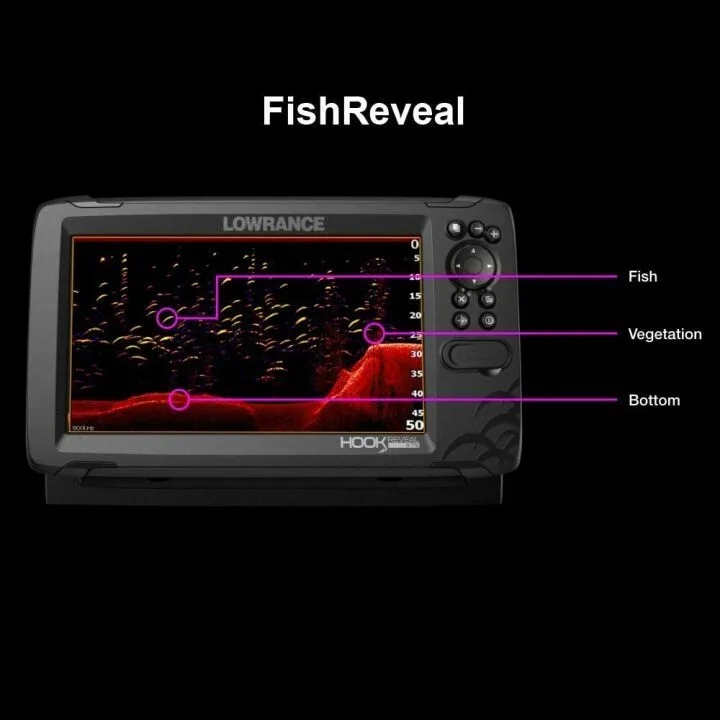 Lowrance Hook Reveal 5 Inch Fish Finder with Maps