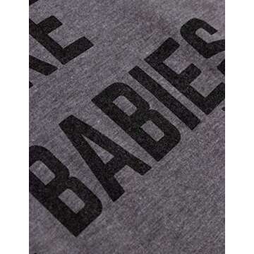 Ann Arbor T-shirt Co. I Make Cute Babies | Funny New Mom Mother's Day Mama Mommy Humor Women's T-Shirt-(Vneck,XL) Sport Grey