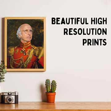 Larry - Funny Celebrity Art Poster - Faux Oil Painting Print - Novelty Pop Culture Artwork - TV Show Gift