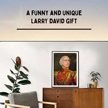 Larry - Funny Celebrity Art Poster - Faux Oil Painting Print - Novelty Pop Culture Artwork - TV Show Gift