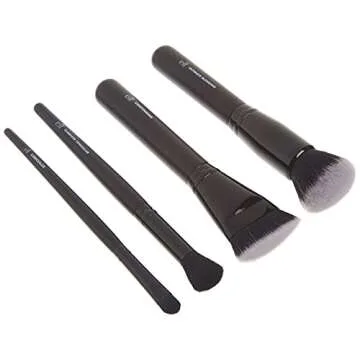 e.l.f. Complexion Perfection Brush Kit, 4-Piece Makeup Brush Set, Brushes For Foundations & Concealers, Vegan & Cruelty-Free