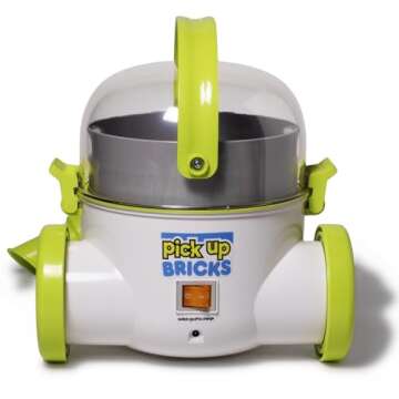 Pick Up Bricks Toy Cleanup Vacuum for Kids, Works w/Lego Bricks, LOL Doll Acc. & More, Boys and Girls Ages 4-9