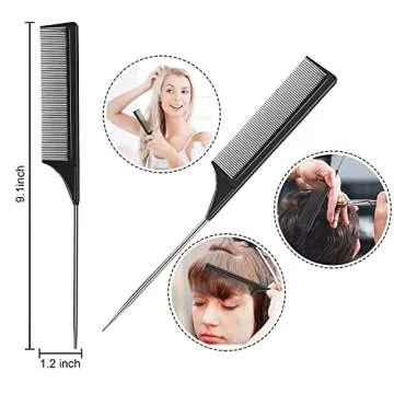 13PCS Detangling Brush Set for Curly Hair with 9 Row Cushion Nylon Bristle, Rat Tail Comb Styling Edge Brush Set Include scalp scrubber，Afro American Type 3a-4c Wavy Natural Thick Thin Wet Dry Hair……