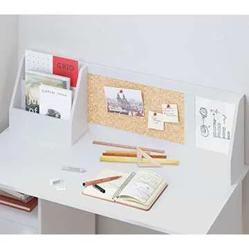 UTEX Kids Study Desk with Storage for Ages 3-8