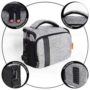 FOSOTO Compact Camera Bag for DSLRs and Mirrorless Cameras