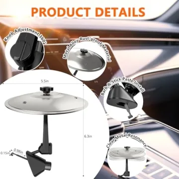 Mini Car Crash Cymbal Air Vent – Fun Drumming Accessory for Every Drive