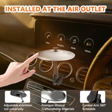 Mini Car Crash Cymbal: Fun Drumming Gift for Musicians