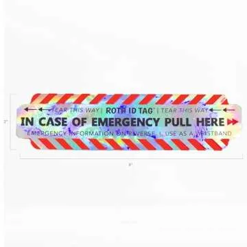 Original ROTH ID TAG™ Kit | Emergency Contact Identification System for Car Seats, Red, White, Bla...