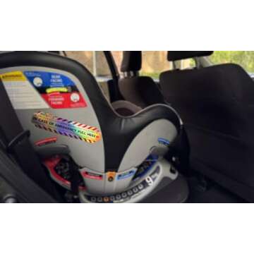 Original ROTH ID TAG™ Kit | Emergency Contact Identification System for Car Seats, Red, White, Black