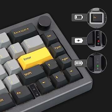 EPOMAKER EK68 Wireless Gaming Keyboard for Gamers