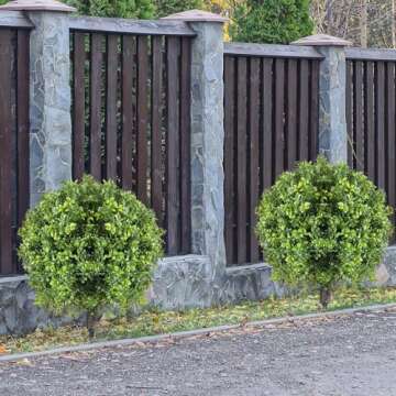 Canlierr 2 Pcs UV Resistant Artificial Boxwood Ball