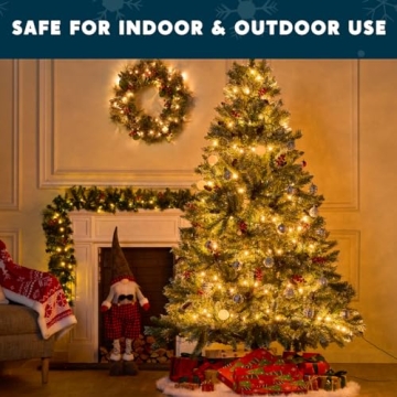 JOIEDOMI 200 Count Christmas String Lights for Festive Decor