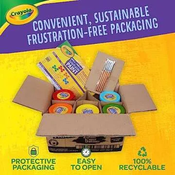 Crayola 25ct Spill Proof Paint Set for Kids Creative Fun