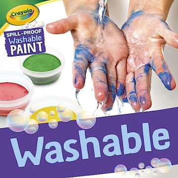 Crayola 25ct Spill Proof Paint Set for Kids Creative Fun