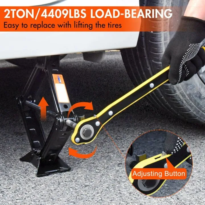 2 Ton Scissor Car Jack Kit for Easy Tire Changes