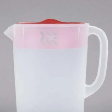 Durable Rubbermaid 1 Gallon Pitcher with Locking Lid