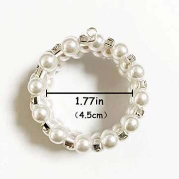 LogHog Pearl Napkin Rings Set for Elegant Table Decor