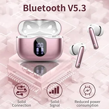 Bluetooth 5.3 Wireless Earbuds with Noise Cancelling