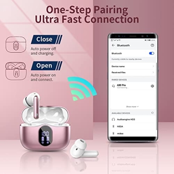 Bluetooth 5.3 Wireless Earbuds with Noise Cancelling