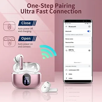 Bluetooth 5.3 Wireless Earbuds with Noise Cancelling