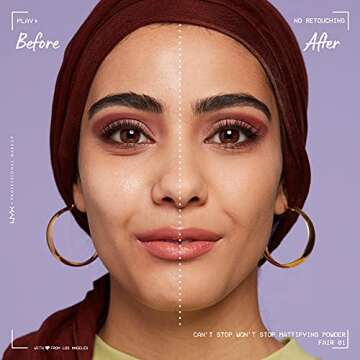 NYX Can't Stop Won't Stop Mattifying Powder - Fair