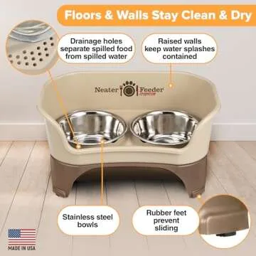 Elevated Dog Bowls Neater Feeder for Mess-Free Meals