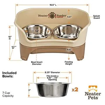 Elevated Dog Bowls Neater Feeder for Mess-Free Meals