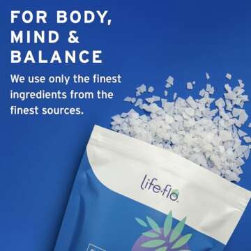 Life-flo Magnesium Bath Flakes - Relaxing Spa Soak