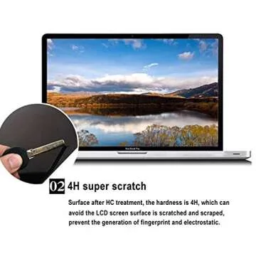 COOSKIN High Clarity PET Screen Protector For 13 inch MacBook Pro A1708 A1706 A1989,4H Anti Scratch Protective Film