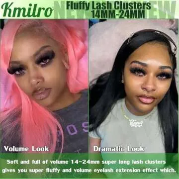 Kmilro Thick Lash Clusters 14-24mm DIY Eyelash Extensions