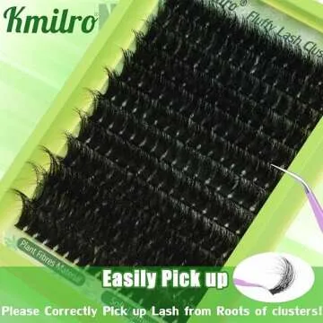 Kmilro Thick Lash Clusters 14-24mm DIY Eyelash Extensions