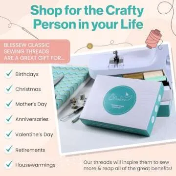 Sewing Thread-24 Spools of Polyester Thread for Sewing Machine for Beginners, Hand Stitching & Quilting-1000 yds Each in 22 Colors+Bonus Black & White