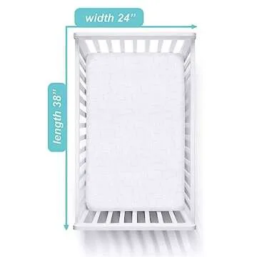 Premium Waterproof Mini Crib Mattress Protector
