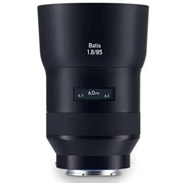 ZEISS Batis 85mm f/1.8 Lens for Sony E Mount Mirrorless Cameras, Black