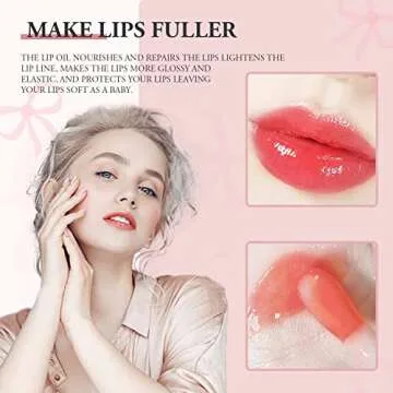 Hydrating Plumping Lip Oil - Long Lasting Moisture & Shine
