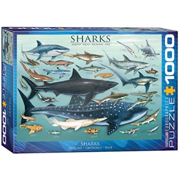 EuroGraphics 1000 Piece Sharks Puzzle for All Ages