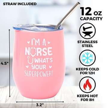 Beautiful Nurse Gifts For Women - 5 Pcs Nurse Gift Set, Nursing Gifts, Rn Gifts For Nurses, Nurse Gift Box For Graduation, Nurse Practitioner, New Nurses, Christmas, Appreciation Nurse Gift Basket