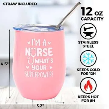 Beautiful Nurse Gifts For Women - 5 Pcs Nurse Gift Set, Nursing Gifts, Rn Gifts For Nurses, Nurse Gift Box For Graduation, Nurse Practitioner, New Nurses, Christmas, Appreciation Nurse Gift Basket