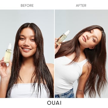 OUAI Hair Oil - Frizz Control Heat Protectant