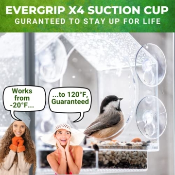 Nature Anywhere Acrylic Window Bird Feeders