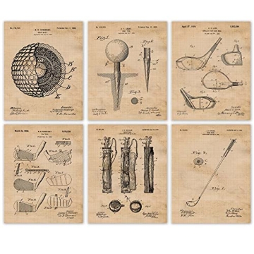 Vintage Golf Patent Prints for Enthusiasts and Collectors
