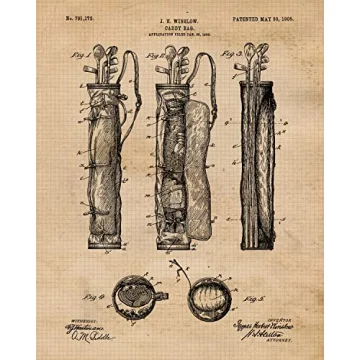 Vintage Golf Patent Prints for Enthusiasts and Collectors