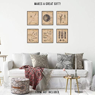 Vintage Golf Patent Prints for Enthusiasts and Collectors