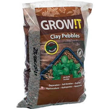 GROW!T GMC10L Clay Pebbles for Hydroponics & Drainage