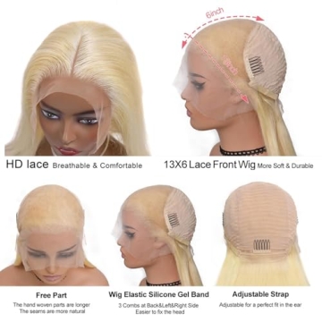 Alididi 30Inch 613 Lace Front Wig Gorgeous Human Hair